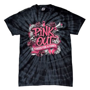 Breast Cancer Awareness Cheer In October Tie-Dye T-Shirt