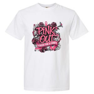 Breast Cancer Awareness Cheer In October Garment-Dyed Heavyweight T-Shirt