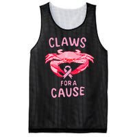 Breast Cancer Awareness Claws For A Cause Crab Mesh Reversible Basketball Jersey Tank