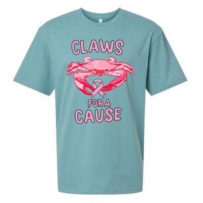 Breast Cancer Awareness Claws For A Cause Crab Sueded Cloud Jersey T-Shirt