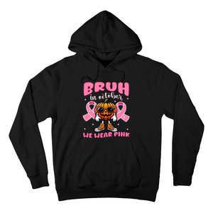 Breast Cancer Awareness For Halloween Pumpkin Hoodie