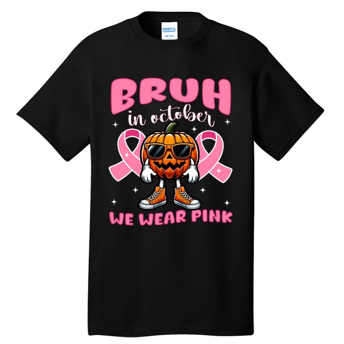 Breast Cancer Awareness For Halloween Pumpkin Tall T-Shirt