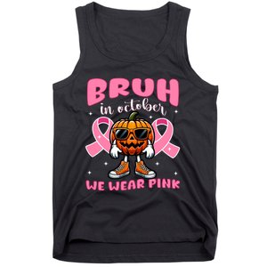 Breast Cancer Awareness For Halloween Pumpkin Tank Top