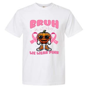 Breast Cancer Awareness For Halloween Pumpkin Garment-Dyed Heavyweight T-Shirt