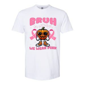 Breast Cancer Awareness For Halloween Pumpkin Softstyle CVC T-Shirt