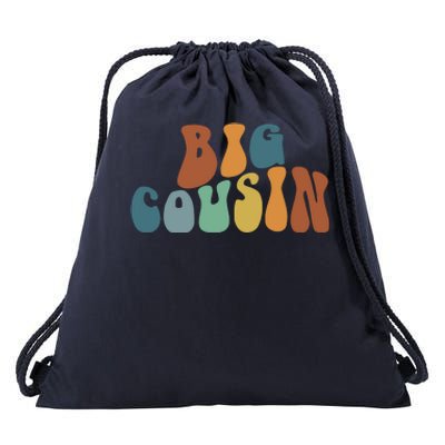 Big Cousin Announcement Drawstring Bag