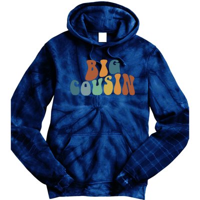 Big Cousin Announcement Tie Dye Hoodie