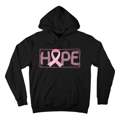 Breast Cancer Awareness Leopard Ribbon Hoodie