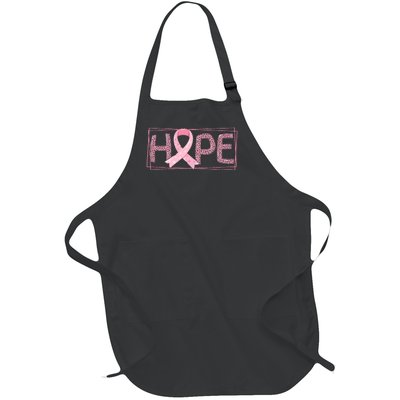 Breast Cancer Awareness Leopard Ribbon Full-Length Apron With Pockets