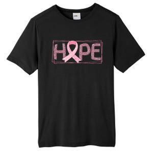 Breast Cancer Awareness Leopard Ribbon Tall Fusion ChromaSoft Performance T-Shirt