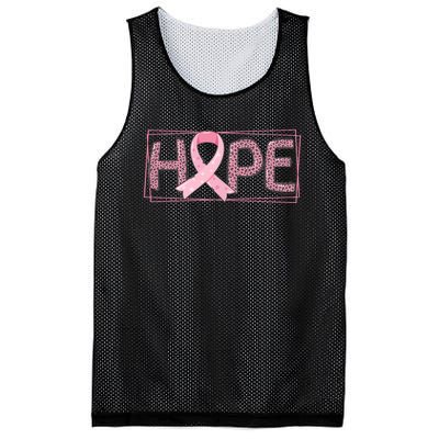 Breast Cancer Awareness Leopard Ribbon Mesh Reversible Basketball Jersey Tank