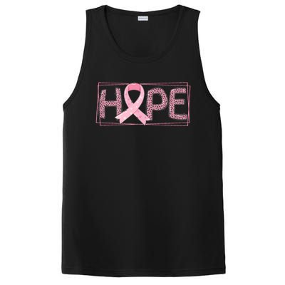 Breast Cancer Awareness Leopard Ribbon PosiCharge Competitor Tank