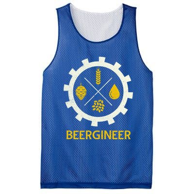 Beergineer Craft Beer Brewer Engineer Homebrew Ipa Gift Cool Gift Mesh Reversible Basketball Jersey Tank