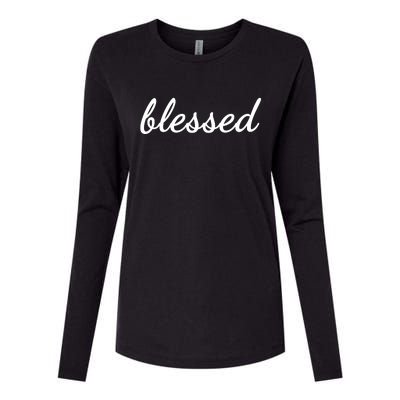 Blessed Christian Womens Cotton Relaxed Long Sleeve T-Shirt