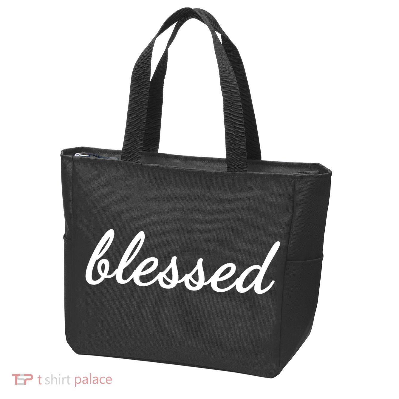 Blessed Christian Zip Tote Bag