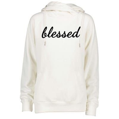 Blessed Christian Womens Funnel Neck Pullover Hood