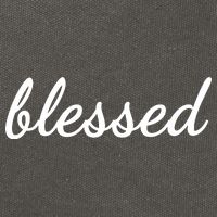 Blessed Christian Cotton Canvas Backpack