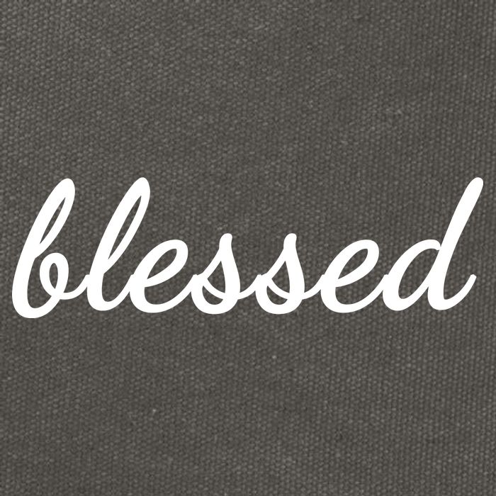 Blessed Christian Cotton Canvas Backpack