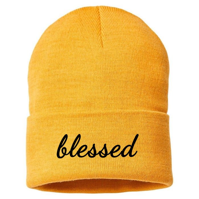 Blessed Christian Sustainable Knit Beanie