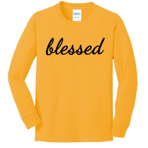 Blessed Christian Kids Long Sleeve Shirt