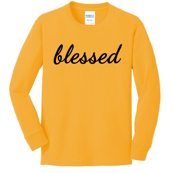 Blessed Christian Kids Long Sleeve Shirt