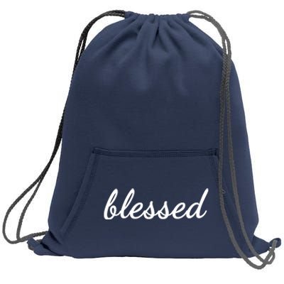 Blessed Christian Sweatshirt Cinch Pack Bag