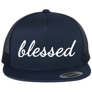 Blessed Christian Flat Bill Trucker Hat