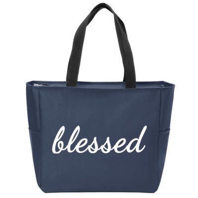 Blessed Christian Zip Tote Bag