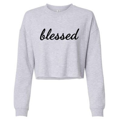 Blessed Christian Cropped Pullover Crew