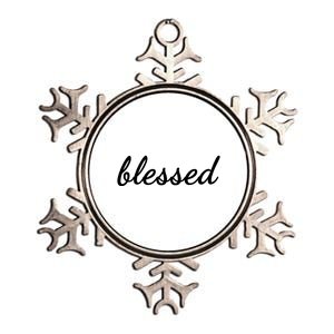 Blessed Christian Metallic Star Ornament