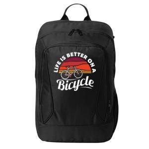 Bike Cycling Biking Cyclist Retro Theme Bicycle Quote Saying Funny Gift City Backpack