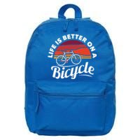 Bike Cycling Biking Cyclist Retro Theme Bicycle Quote Saying Funny Gift 16 in Basic Backpack