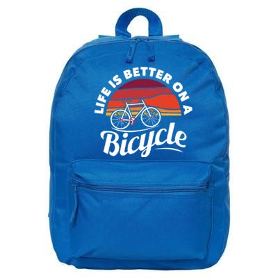 Bike Cycling Biking Cyclist Retro Theme Bicycle Quote Saying Funny Gift 16 in Basic Backpack