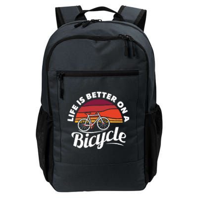 Bike Cycling Biking Cyclist Retro Theme Bicycle Quote Saying Funny Gift Daily Commute Backpack