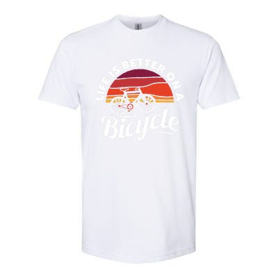 Bike Cycling Biking Cyclist Retro Theme Bicycle Quote Saying Funny Gift Softstyle® CVC T-Shirt