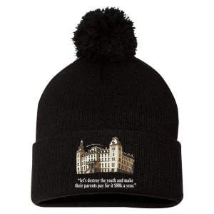 Black Cactus Bricks N’ Papers University Lets Destroy The Make Their Pom Pom 12in Knit Beanie