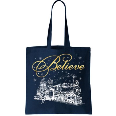 Believe Christmas Tote Bag