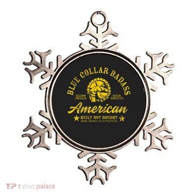 Blue Collar Badass Metallic Star Ornament