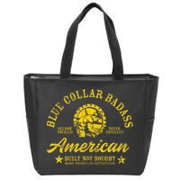 Blue Collar Badass Zip Tote Bag