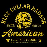 Blue Collar Badass Zip Tote Bag