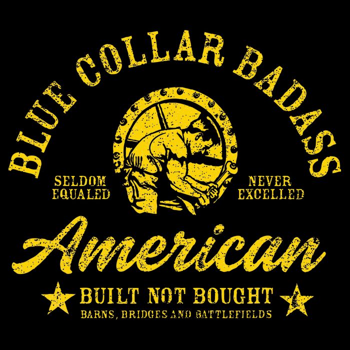 Blue Collar Badass Zip Tote Bag