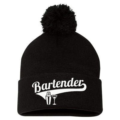 Bartender Cocktail Pom Pom 12in Knit Beanie