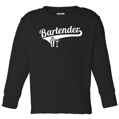 Bartender Cocktail Toddler Long Sleeve Shirt