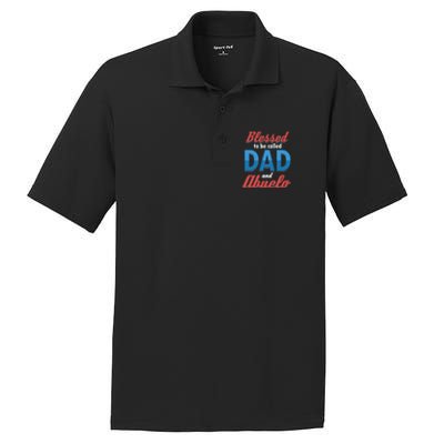 Blessed Called Blessing Father Dad Abuelo Granddad Gift Cute Gift PosiCharge RacerMesh Polo