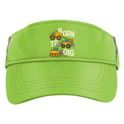 Boy Construction Born To Dig Excavator Digger Trucks Adult Drive Performance Visor