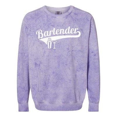 Bartender Cocktail Colorblast Crewneck Sweatshirt