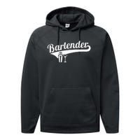 Bartender Cocktail Performance Fleece Hoodie