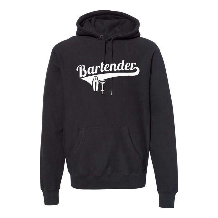 Bartender Cocktail Premium Hoodie