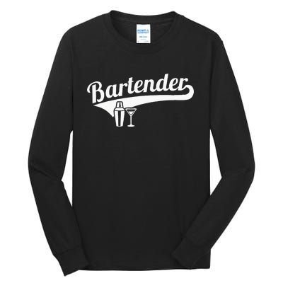 Bartender Cocktail Tall Long Sleeve T-Shirt