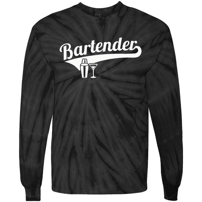 Bartender Cocktail Tie-Dye Long Sleeve Shirt